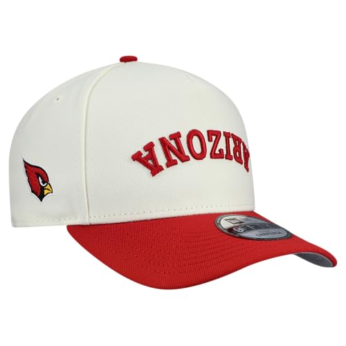 New Era Men's Cream Arizona Cardinals Upside Down 9FIFTY A-Frame Snapback Hat