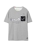 [エスパスヴェール] Tシャツ セシボン ポケット メンズ レディース (JP, アルファベット, M, 杢グレー)