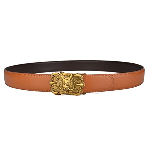 Unisex Ratchet Belt With 3D Dragon Head Claws Buckle - Engraved Automatic Leather Waist Belt For Jeans2