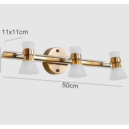 Iluminación de Tocador Vintage con Lámpara de Pared Regulable sobre Espejo 3