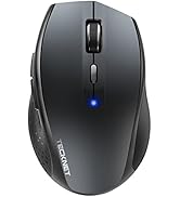 Bluetooth Wireless Mouse, TECKNET 3200 DPI Computer Mouse, 24-Month Battery Life and 6 Adjustable...