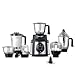 Prestige Endura 1000 Watt Mixer Grinder with 6 Jars | Heavy-Duty Ball Bearing Motor | 3 Stainless Steel Jars + 1 Juicer + 1 Mix-O-Keep + 1 Multi-Utility | SS Baldes | Black | 5Y Motor Warranty