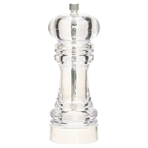 Mimo Style Moedor Manual de Acrílico Pimenta e Sal 15cm Ideal Para Moer Graõs e Condimentos Secos, M