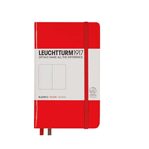 LEUCHTTURM1917 - Pocket A6 Dotted Hardcover Notebook (Red) - 187 Numbered Pages