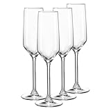 Ritzenhoff & Breker Rumba Sektgläser-Set 12-teilig | 220 ml | Doppelkonisches Glas für Sekt und Champagner | Spülmaschinenfest | Klar