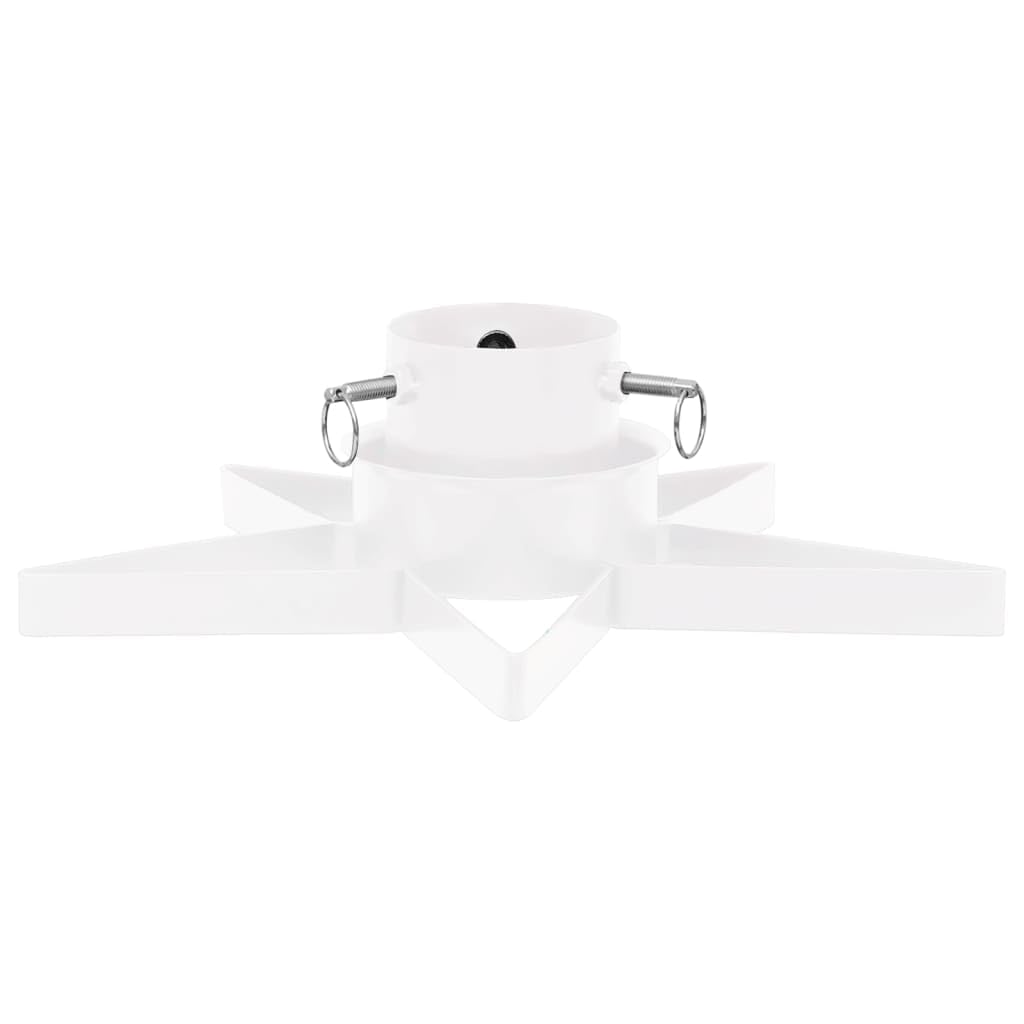 Tomostar Support de Sapin de Noël, Pied de Sapin de Noël Base d'arbre Blanc 47x47x13,5 cm
