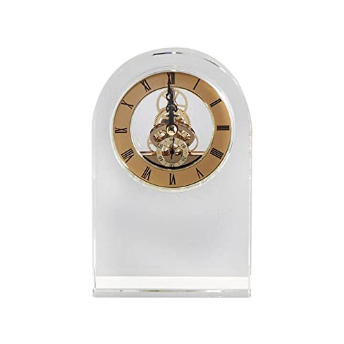 Decoracion de reloj de cristal adorno de mesa de salon 2