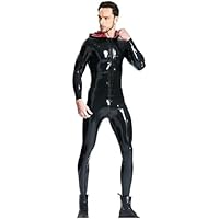 Amazon.co.jp: 男性フード付きキャットスーツラテックスキャット