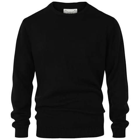 Men's Soft Knitted Crew Neck Jumper Cover