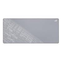 ASUS ROG Scabbard II Arctic Gray XXL Gaming Mouse Pad – 35.4” x 15.7” (Extended/XXL Size), Soft Cloth Surface, Water/Oil/Dust-Resistant, Anti-Fray Edges, Non-Slip Base - Gray