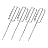 LIGIGWASH 4 Piezas Varillas para Batidora de Mano Acero Inoxidable Repuestos Eléctricos Multifuncionales para Mezclar Huevo y Masa Accesorios de Cocina para Repostería y Rápida