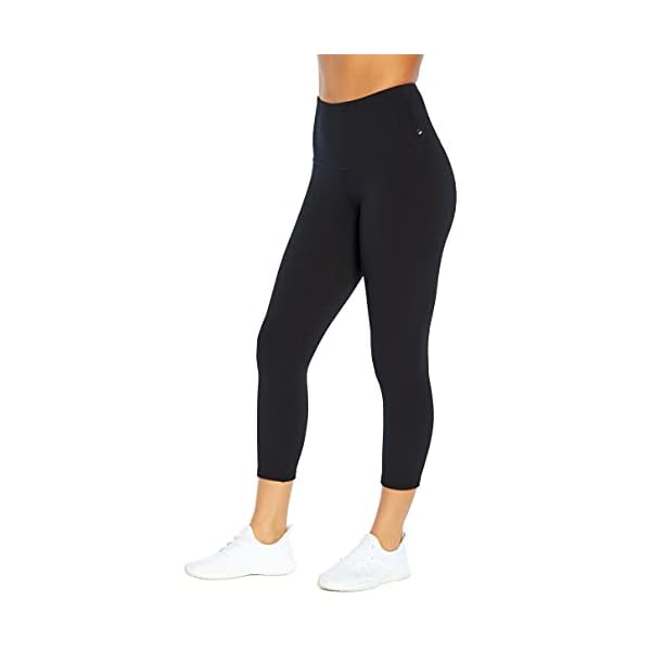 Jessica-Simpson-Sportswear-Womens-Mandy-Ultra-High-Rise-Capri-Legging Jessica Simpson Sportswear Women's Standard Mandy Ultra High Rise Capri Legging, Black, X-Large