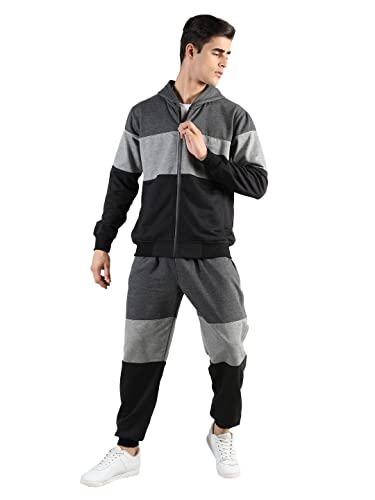 Image of CHKOKKO Men Winter Sports Running Zipper Stylish Jacket Anthra 3XL