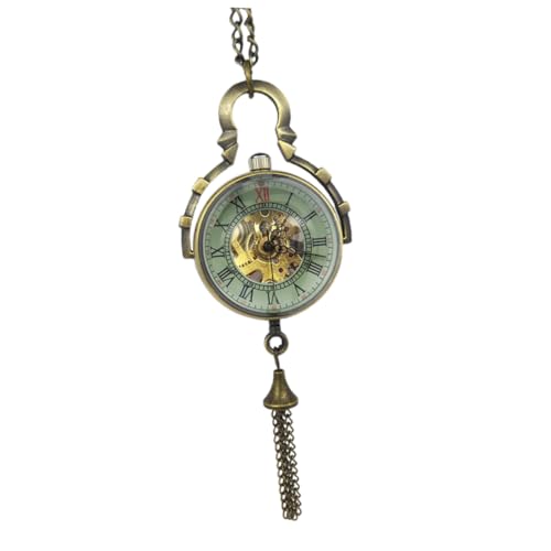Montre mécanique vintage Healvian avec montre gousset et verre minéral