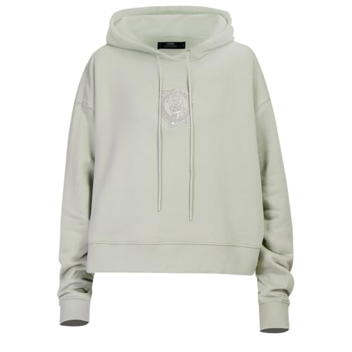 Sudadera con capucha corta para mujer en color musgo talla xl de ajuste f l c neutral po hoodie