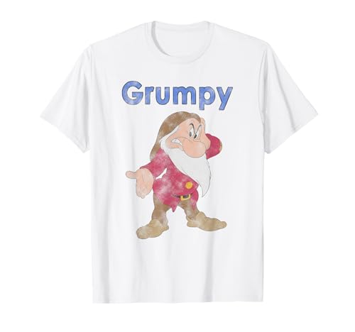 T-shirt Grumpy Disney haut confortable en coton résistant contre l'usure quotidienne