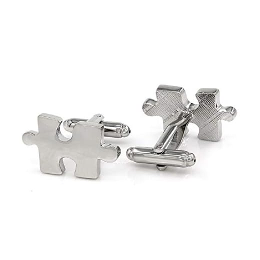 lumanuby 1 par de los hombres gemelos elefante Puzzle gemelos gemelos camisa gemelos ropa broches personalidad hombres Regalos