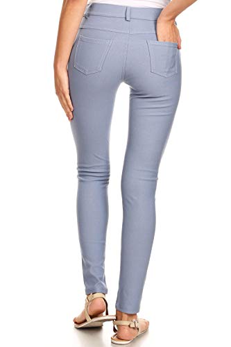 Image of YELETE Women's Basic Five Pocket Stretch Jegging Tights Pants