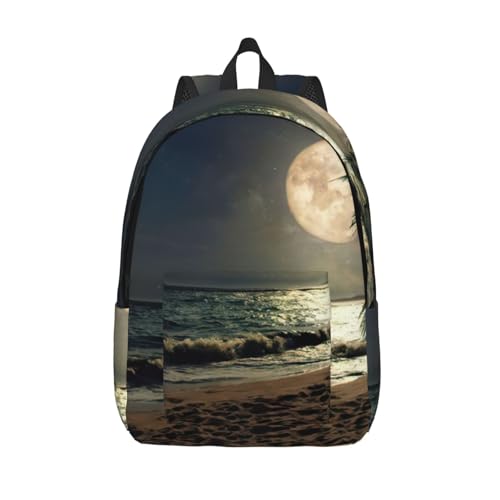 Sac à dos de voyage EdWal imprimé plage tropicale et palmier