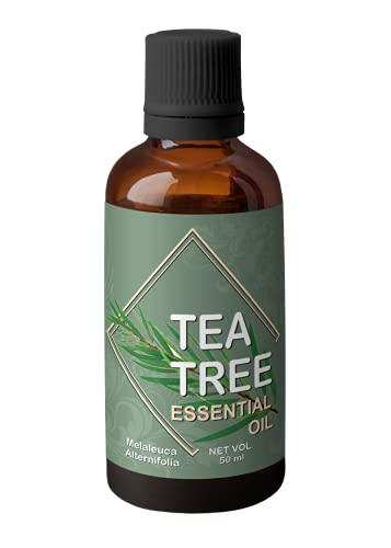 Image of Heilen Biopharm Tea Tree Essential Oil - 100 mL Bottle I Pack of 1, for Healthy Skin and Hair (Melaleuca alternifolia)