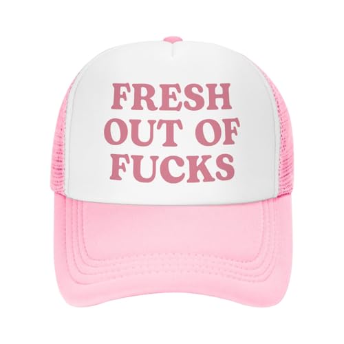 Image of Funny Trucker Hats for Women Hot Pink Funny Gag Baseball Cap for Girls Women Men Hat