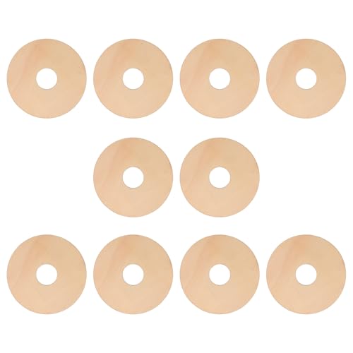 Gatuida 10pcs Wooden Candle Wick Centering Tool Single Hole Wick Stabilizer Bar for Candle Making for Mason Jars DIY Accessories