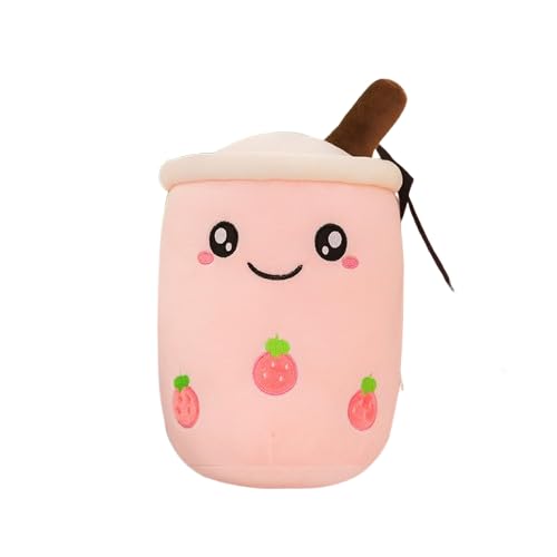 Niedliche Milchtee-Figuren PlüSchtier, Boba Tea Kuscheltier Stofftier, Geschenk FüR Kinder (70cm,Rosa-B)