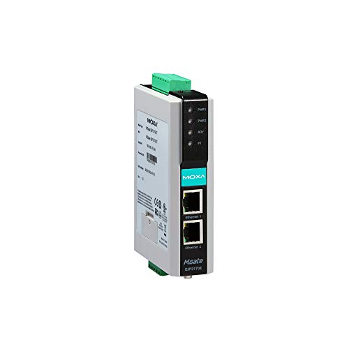 MOXA MGate EIP3170 Puerta de enlace 1 puerto DF1 a EtherNet/IP, temperatura de operación 0 a 55°C miniatura 1