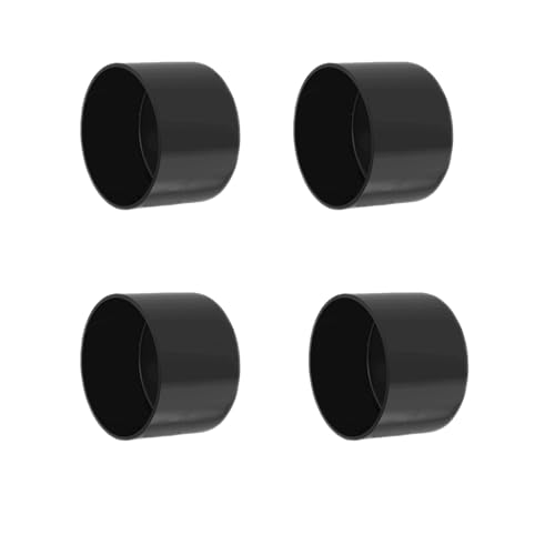 Image of 4Pcs Rubber End Caps ID 25mm (1 inch) Black Flexible Protective Caps Soft Elastic Dustproof Cover for Rod Tube Screw Bolt