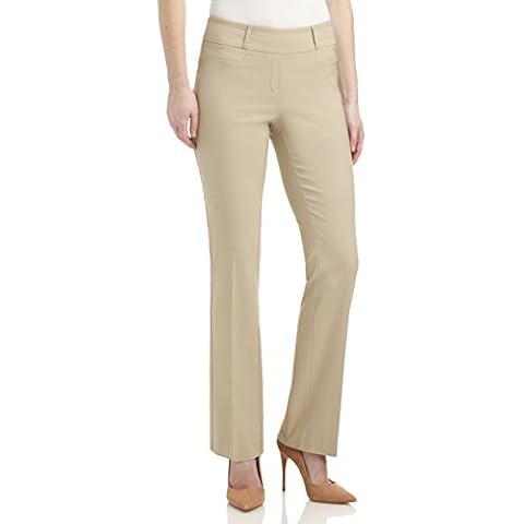 Rekucci Women's Comfort Fit Bootcut Stretch Pants Cover
