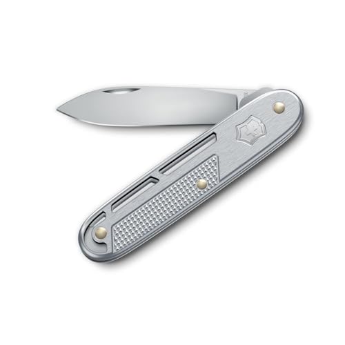 VICTORINOX(ビクトリノックス) ALOX リファインド ワンフォールド SV マルチツール ナイフ アウトドア キャンプ 防災 サバイバル 十徳 2機能を搭載 スイス製 小型 誕生日 プレゼント ギフト シルバー 銀 【国内正規品】 0.8006