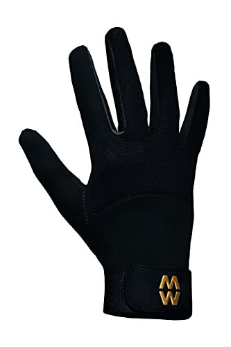 Macwet Men's & Women's 1 Pair Short Mesh Sports Gloves 10 cm Black
