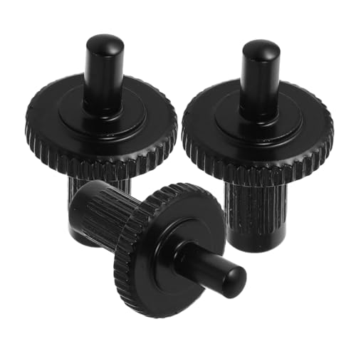 HOLIDYOYO 3個ギターブリッジスタッド 電気ベース用ローラーサドルスクリュー 精密 属製交換パーツ ギターアクセサリー