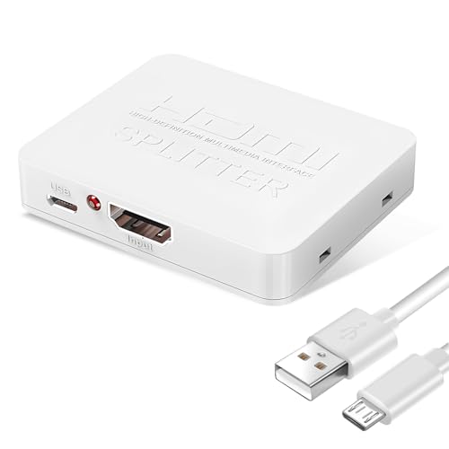 Amazon | HDMI 分配器 1入力2出力 4K HDMIスプリッター 2画面 同時出力