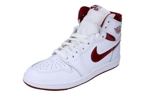 Nike Air Jordan 1 Hi 85 Bq4422 - Zapatillas deportivas para hombre, Blanco Té Rojo Blanco 161, 42 EU