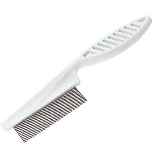 PSK PET MART Amazing Stainless Metal Flea Comb for Pets Grooming Comfortable to Use Dogs, Cats, Rabbit Fur Detangling Tool Flea and Tick Prevention for Animal (White Flea Comb) (B08XLVG2HP) Amazon Price History, Amazon Price Tracker