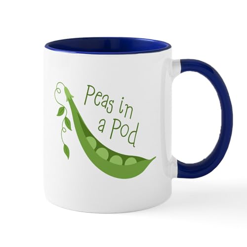Taza de cerámica 11 oz CafePress Peas In A Pod miniatura 1