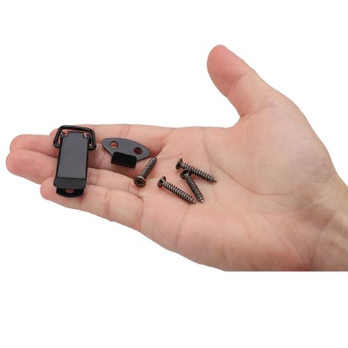 ORTAVA Kistenverschluss, Spannverschluss, Schnappverschluss, Verschluss, 57mm 4 Stück, Geeignet für Türen, Fenster, Schränke und Kastendeckel