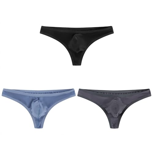 Modal Thong for Men - Elastic, 3D Pouch Sensational,Breathable, Low-Rise Comfort
