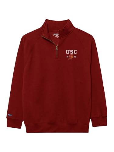 Image of JanSport Unisex Adult NCAA Officially Licensed Rival Long Sleeve Stand-Up Collar Quarter Zip Sweatshirt