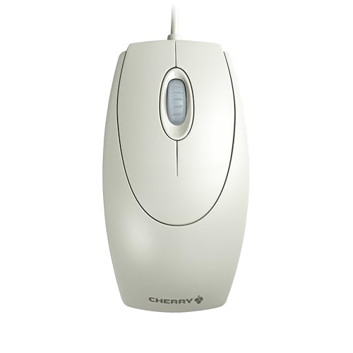CHERRY WheelMouse, Souris Filaire, Design Symétrique pour Droitiers et Gauchers, Capteur Optique,...