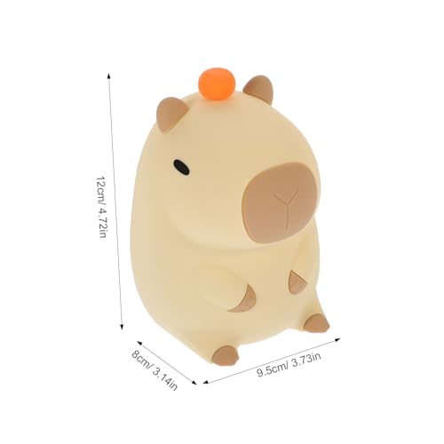 Lámpara de noche de silicona con luz suave diseño animal miniatura 2
