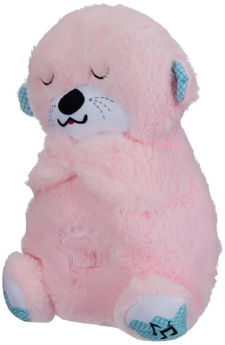 Niku Breathing Teddy Bear Otter Soft Toys for Kids Baby Girls Pink