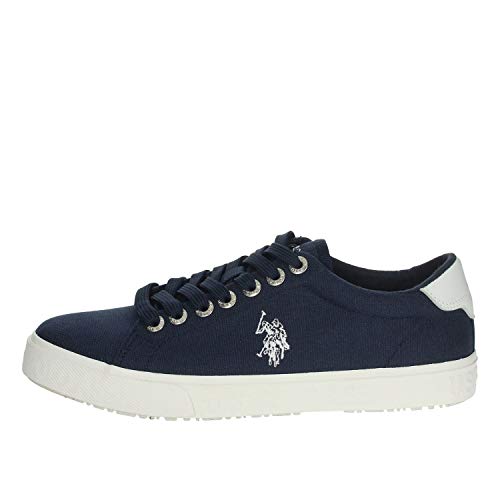 U.S. POLO ASSN. Chaussures Type senakers Basses Simili Cuir de Marque pour Homme - Blue - EU 41