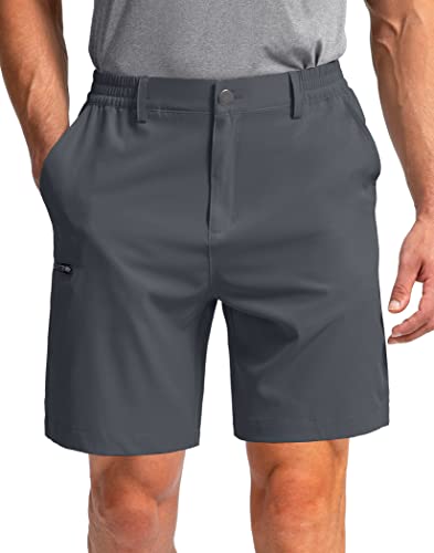 Image of Pinkbomb Men's Golf Shorts with 6 Pockets Stretch Quick Dry Hiking Work Dress Shorts for Men