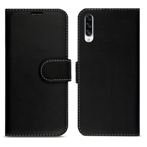 Case For Samsung Galaxy A30S Leather Flip Wallet Card Holder Magnetic Phone Cover Black