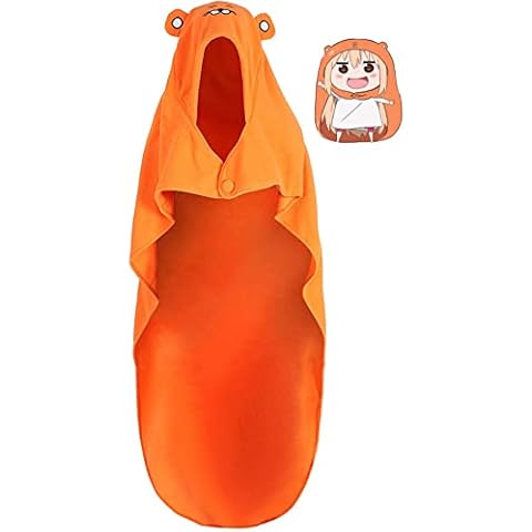 Himouto Umaru-chan Cape Umaru Chan Cosplay Orange Flannel Hooded Blanket Quilt Cloak Coat 160x110cm Cover