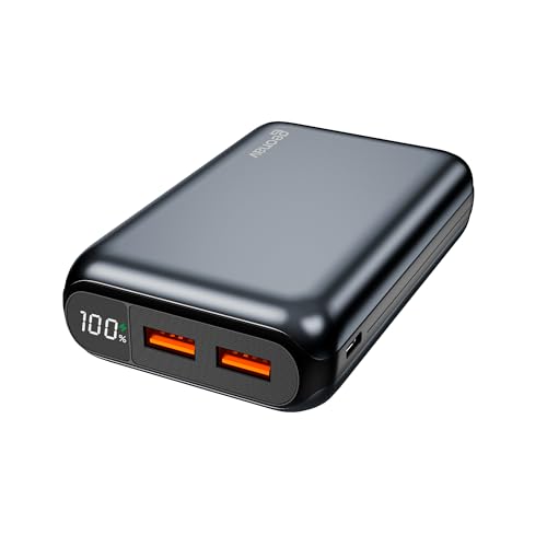 Geonav Power Bank, Carregador Portátil Universal 20.000mAh, USB-A (até 18W) + USB-C (até 20W), Compacto, Carregamento Rápido, Pass Through, Led Indicador de Bateria, PB20K20WSG, Cinza espacial