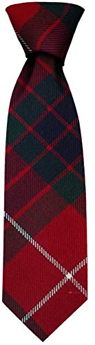 Cravate Fraser Red Modern Tartan écossaise pour homme en laine légère de la marque I LUV LTD