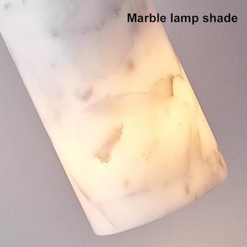 Lustre cylindrique en pierre pour libérer de l'espace de chevet - 5